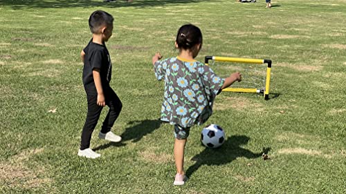 Joysae Kids Mini Soccer Goal Sets - Backyard + Indoor Mini Net And Ball Set With Pump - Portable Folding Youth Soccer Goal Sets For Kids + Toddlers - 28"(L) X 14.6"(W) X 18"(H) #TOP2