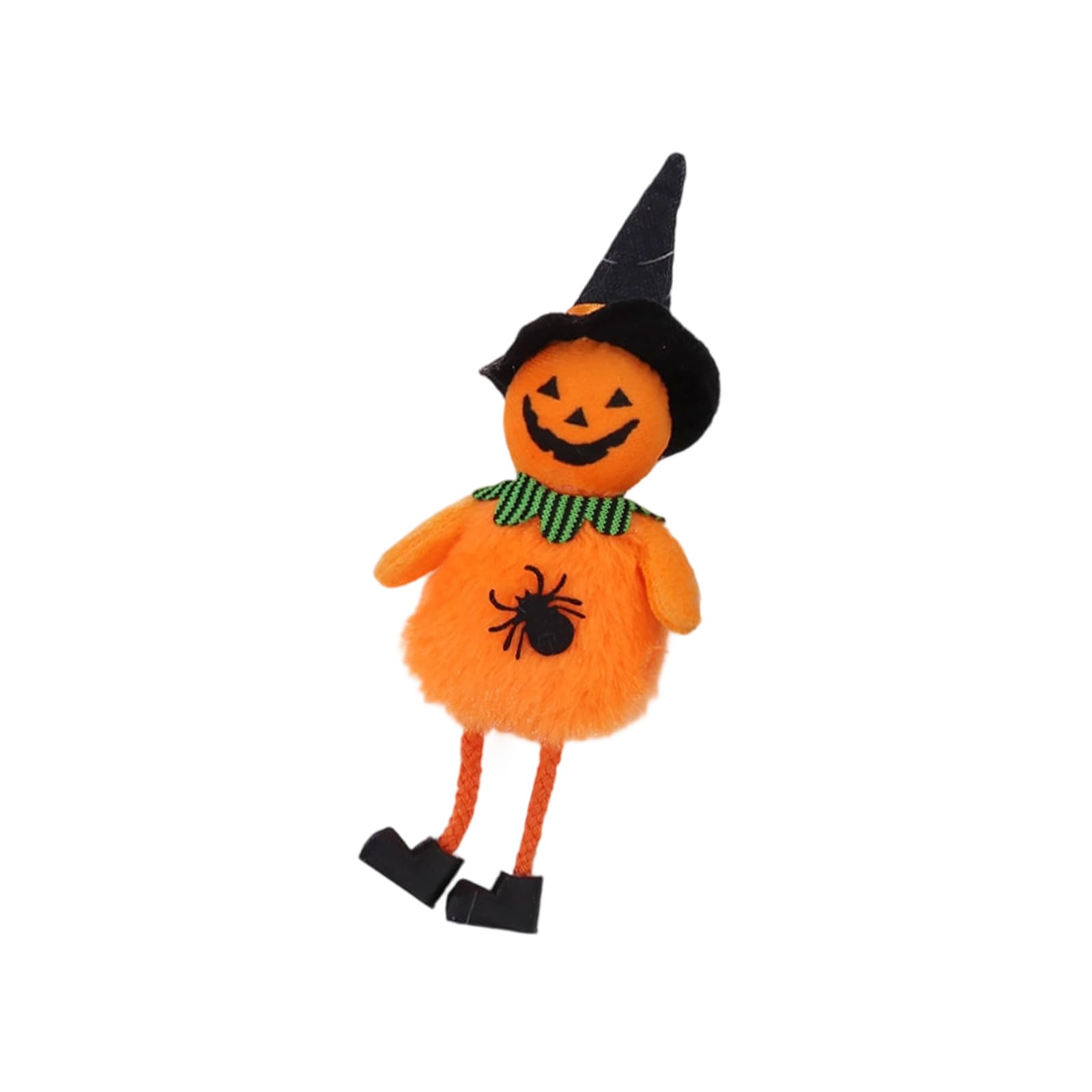 Qusinfc Halloween Fabric Witch Doll Decoration Hanging Craft for Porch Classroom Atmospheres Enhancement Witch Pumpkins Plush with Hanging Rope