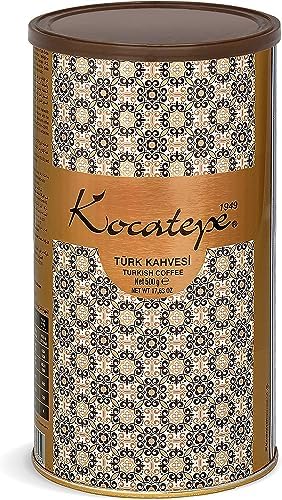 KOCATEPE TURKISH COFFEE - Traditional Turkish Coffee - 500g Can - Medium Roasted Arabic Coffee Since 1949