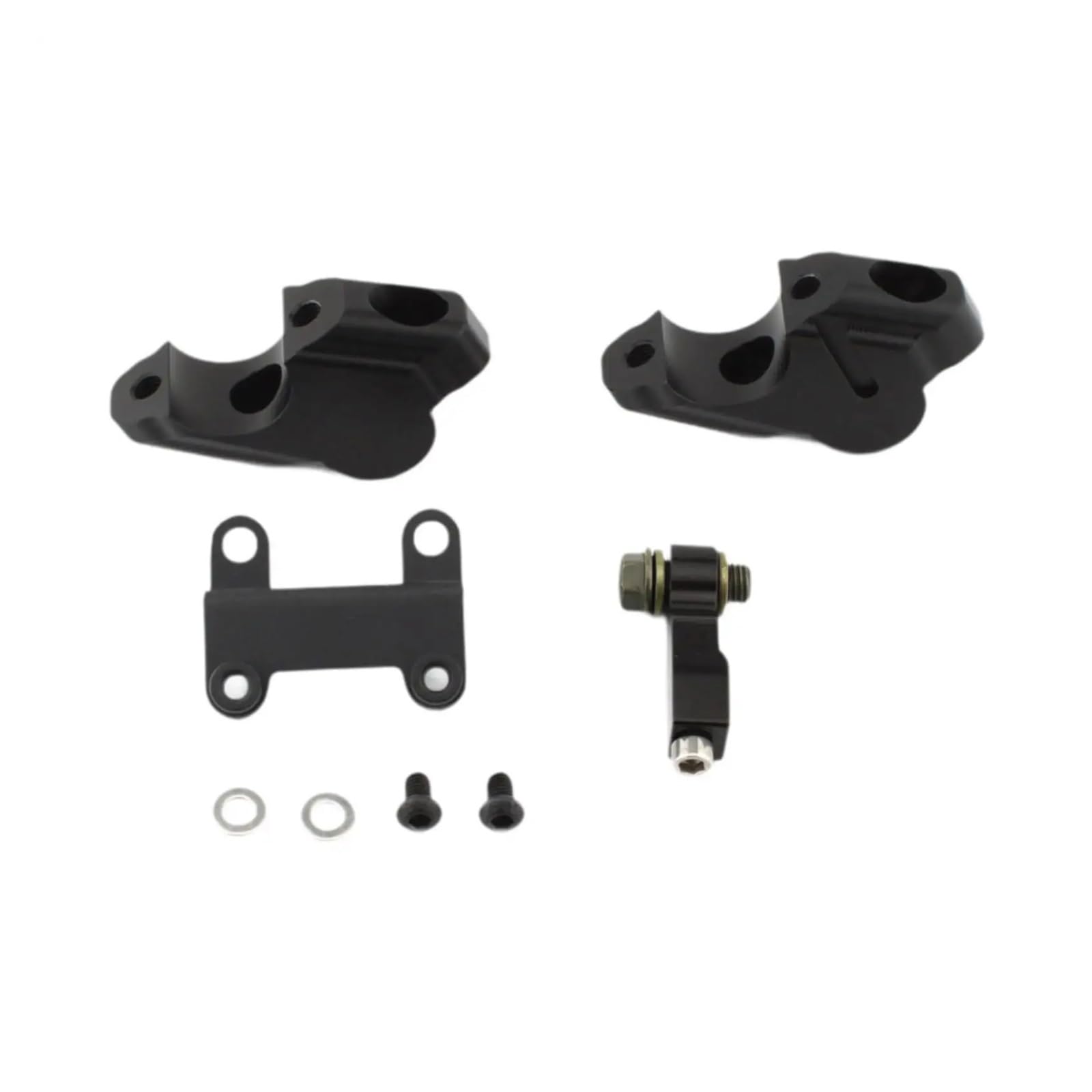 Kit Morsetto Per Montaggio Riser Manubrio Moto Riser Regolabili Booster In Lega Di Alluminio Nero Per Manubri Da 22 Mm manubrio Riser