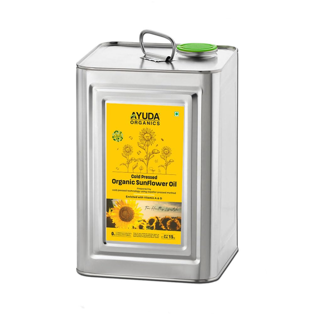 See full amazon price history chart for Ayuda Organics Sunflower Oil, 5 L I Pure, Natural & Organic I Virgin I Healthy and Tasty I Kachi Ghani Cold Pressed Surajmukhi Tel I for Cooking, Roasting, Frying, and Baking All types of Cuisines Ayuda Organics Sunflower Oil, 5 L I Pure, Natural & Organic I Virgin I Healthy and Tasty I Kachi Ghani Cold Pressed Surajmukhi Tel I for Cooking, Roasting, Frying, and Baking All types of Cuisines (B0DBD48F58) Amazon Price History, Amazon Price Tracker