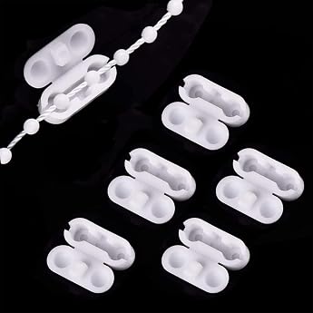 LICQIC Roller Blind Chain Connector Roller Blind Chain Connector Pack of 5 Plastic White