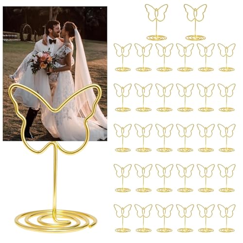 BRHTFM Gold Table Number Holders