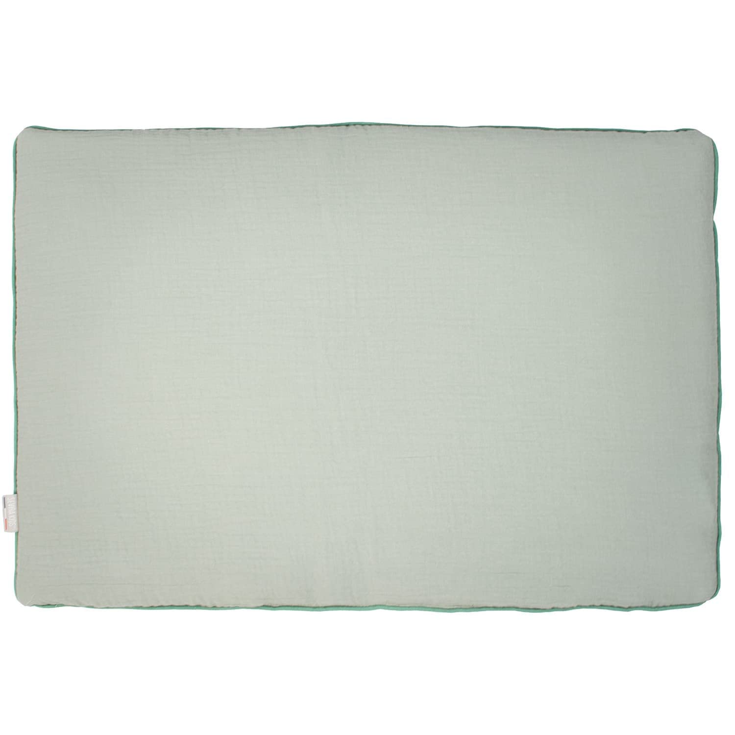 Sevira Kids - Almohada plana reversible de algodón, Safari