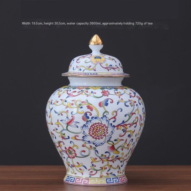 CMBSSTFC Słoik na cukier Ceramiczny pojemnik na herbatę Duża szczelna puszka na żywność Słoik do przechowywania Kanistry kuchenne Ceramiczny słoik do przechowywania żywności Pojemnik na herbatę
