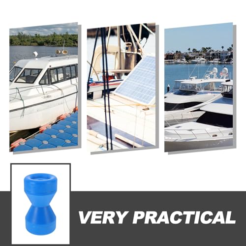 Rouleau de quille de remplacement solide bleu pour remorque de bateau