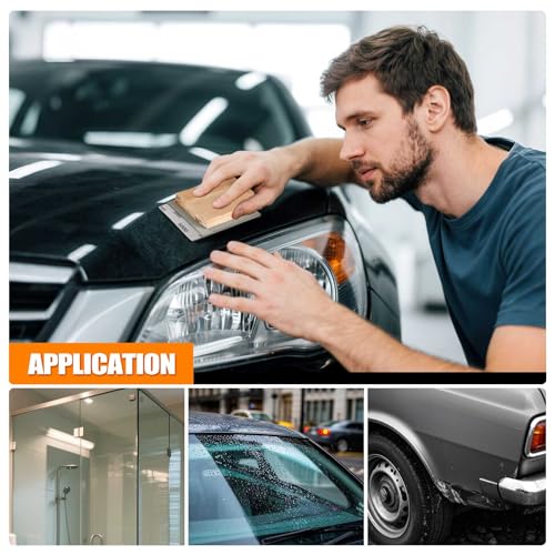 Image of POLIWELL Auto Performance Sandpaper 3 Pack 3.6 inchx9 inch 5000 Grit | Fine Grade Abrasive Sheet Ideal for Wet Polishing Car Detail Scratches Made for Refined Finishes