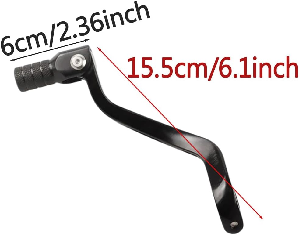 Black Gear Shift Lever, Aluminium Alloy Shifter Lever Support Replacement Compatible with Beta 125 RR 2T 2013-2024 1PC