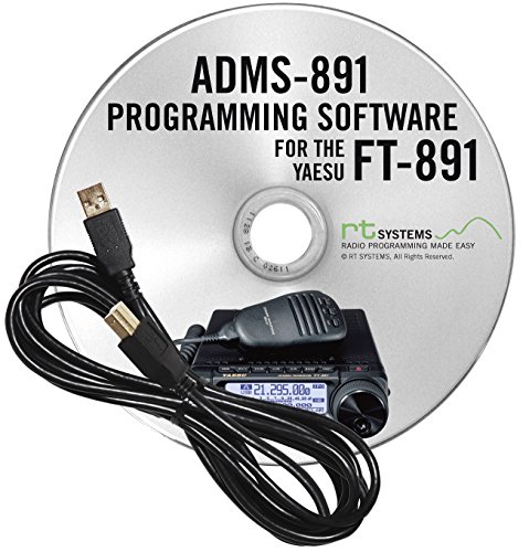 ADMS-891 Programming Software and RT-42 USB-A to USB-B Cable for The Yaesu FT-891