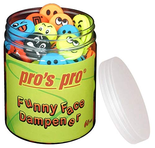 Amortiguador de cuerdas Pro's Pro Funny Face para reducir la vibración en el tenis