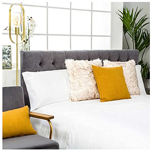 Funda nordica Saten DE 400 Hilos Blanco Cama de 150 x 190/200. 100% Saten ALGODÓN. Cierre con Botones. Color Blanco