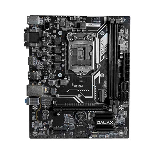 Placa Mae Intel Lga 1151 Galax Ih31cmagcxj1cw H310 Plus m Matx Ddr4 2666mhz Vga Dvi Hdmi 9th