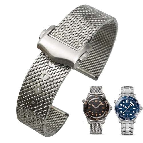 Bracelet montre tressé 20mm pour remplacer boîtier Seamaster 007 003