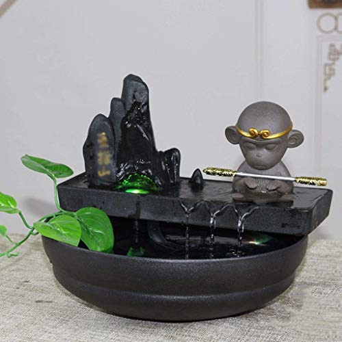 Keramische decoratieve fontein woonkamer bureau fontein met luchtbevochtiger perfect desktopcadeau - Image 5