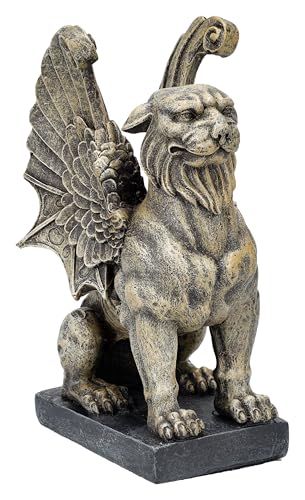 Gárgola Protector León 16 cm - Estatua gótica, decoración mística, escultura gárgola