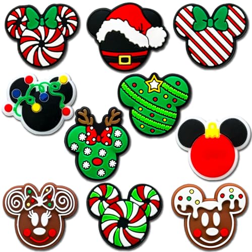 Cartoon Christmas Tree Focal Silicone Beads Cute Beads for DIY Crafts Jewelry Necklaces Bracelets Keychain Pen Making (Red)