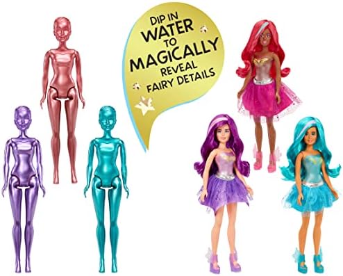 MGAs Dream Ella 578024EUC Colour Change Fairies-Collectable Toy for Kids-UNbox a 29 cm Doll and 7 Surprises-Includes Wig, Skirt, Boots and More-for Toddlers Ages 3 Years Plus-Yasmin, Pink