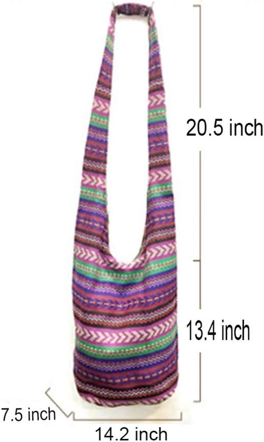KARRESLY Bohemian Cotton Hippie Crossbody Bag Hobo Sling Bag Handmade Messenger Shoulder Bags | Bohemian, Cotton, Hippie, Handmade, Messenger - Image 5