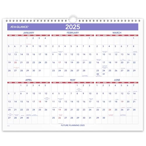 Image of AT-A-GLANCE 2025 Wall Calendar,15 inch x 12 inch,Medium,Wide (PM82825),(Pack of 12)