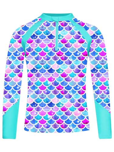 Fldy Mädchen Jungen Badeshirt Langarm UPF 50+ UV Shirt...