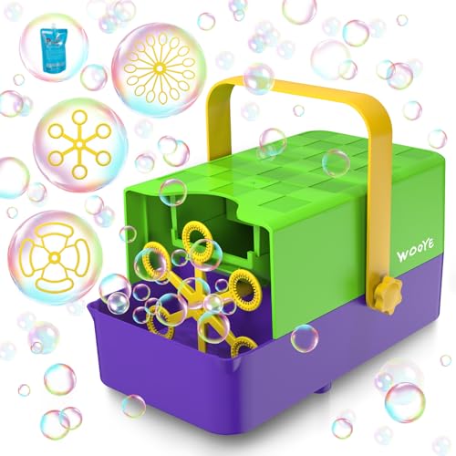 Bubble Machine, 3 in 1 Bubble Maker for Kids - 3 Replaceable Bubb...