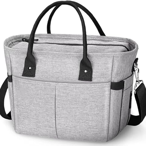 KIPBELIF Insulated Lunch Bag with Multi-Pockets Cover