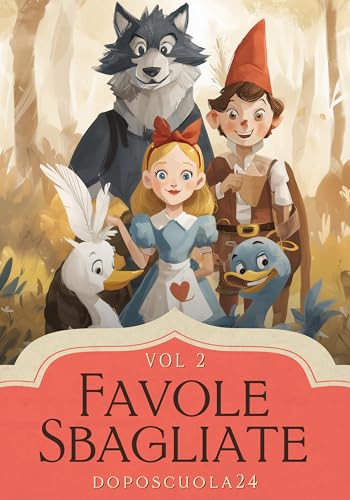 Favole Sbagliate Vol 2 - Libri per Bambini 3-6 Anni: Racconti Illustrati di Empatia e Comprensione con Pagine da Colorare: Brevi storie della buonanotte per dolci coccole e fantastici sogni