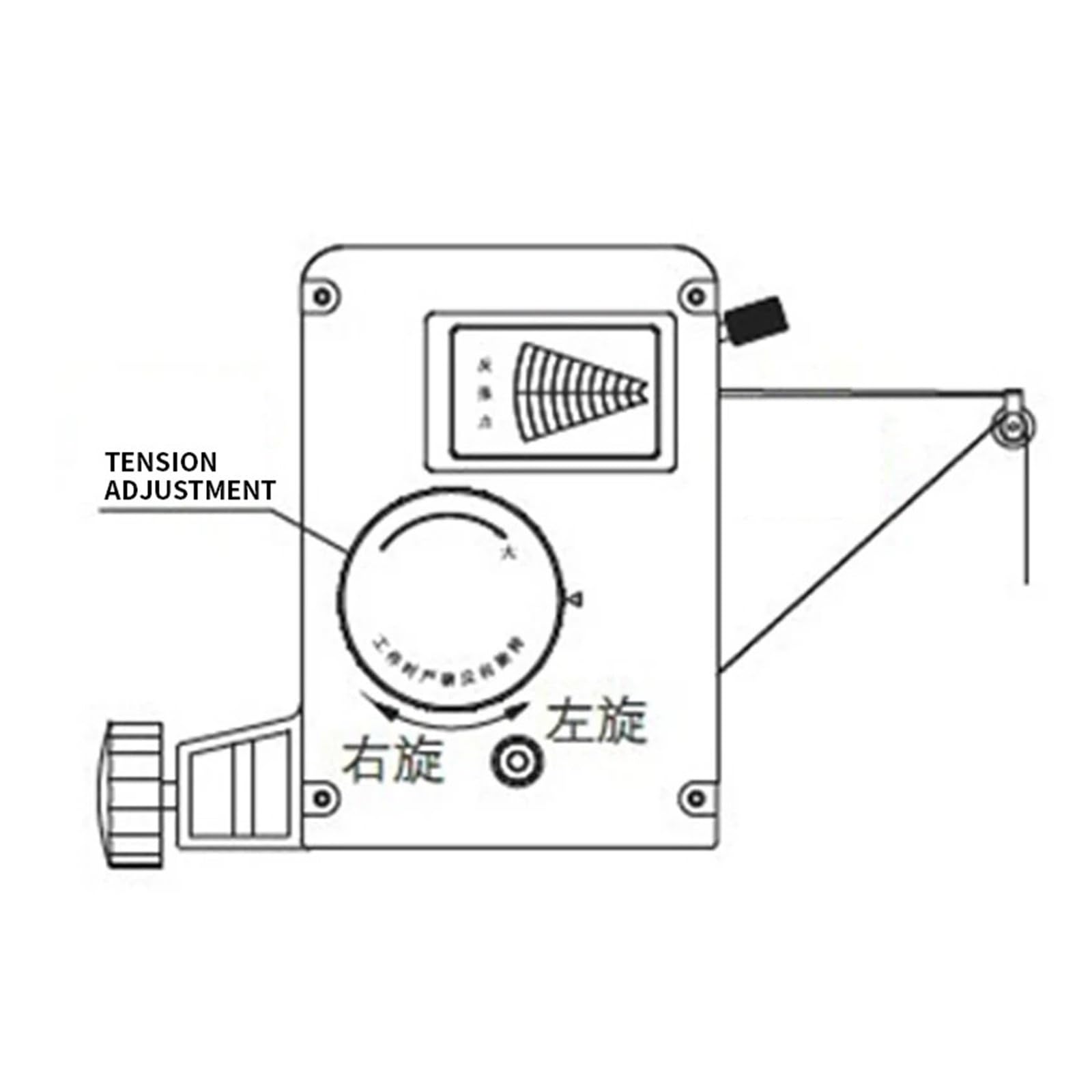 Máquina bobinadora de bobinas Máquina bobinadora de tensor, tensor magnético mecánico sin fricción, rendimiento estable MT-30/MT-100/MT-200(MT-30)
