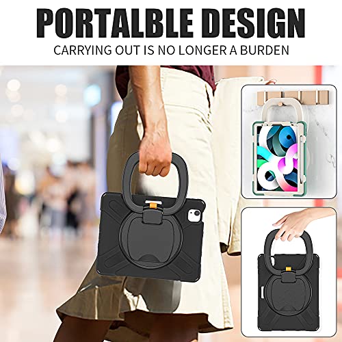 Zenrich Case For Ipad Pro 11 Inch 2Nd/3Rd Generation 2021/2020/2018, Zenrich Ipad Air 4Th/5Th Generation 10.9 Case With Pencil Holder Stand Bracelet Shoulder Belt, Black #TOP3