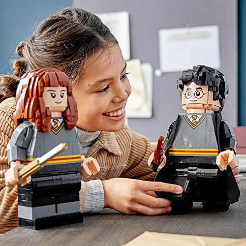 Image of Lego Wizarding World Iconic Brick-Built Harry & Hermione 76393 Building Set