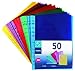 Produktbild Viquel 208254 Dokumenthüllen gelocht Polypropylen buntes Sortiment, 50 Stück, A4