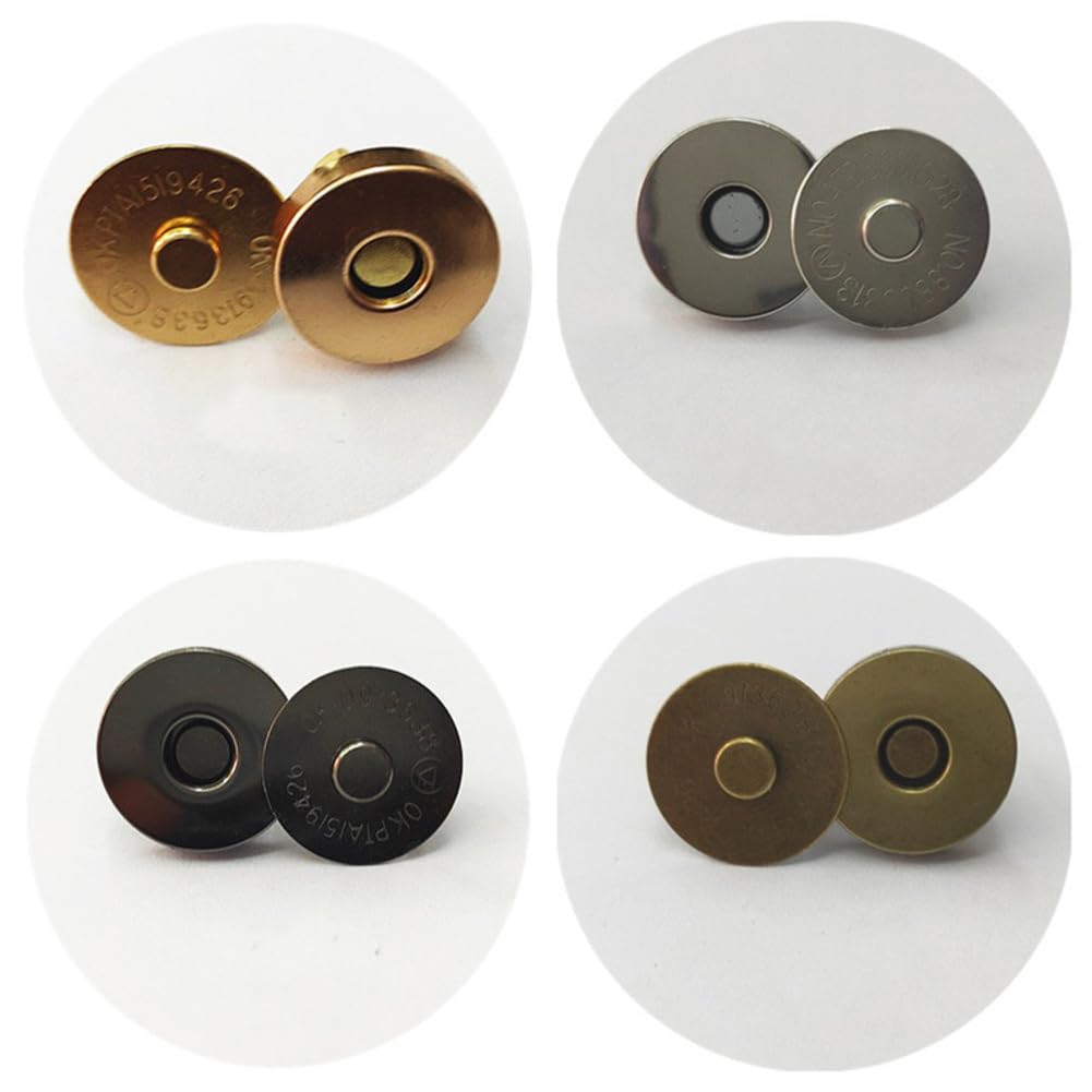 Botones magnéticos de 18 mm, cierre magnético, botones de presión sin costura, imanes para coser, botón magnético en forma de ciruela para ropa, bolsos, manualidades, monederos
