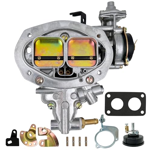 New 2 Barrel Carburetor for Weber 32-36 DFEV 32x36 for VW Bug 1976-1983 Mazda B2600 Fiat 124-131 Carb with Electrical choke for Caravan Dodge Arrow Sedan Pickup 2.0L 2.6L Engines Carb with Gaskets