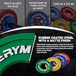 Rubber Fractional Weight Plates Set of 8 Micro Weight Plate Pair of 0.25LB 0.5LB 0.75LB 1 LB for Olympic Barbells for Strength Training Micro Plates Weight Plate - Image 4