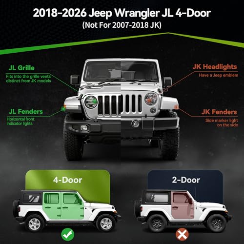 Estribos Running Boards para Jeep Wrangler JL 2018-2026 miniatura 2