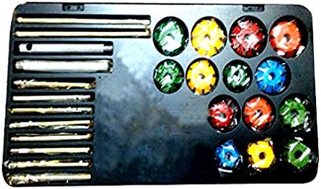 Shoppingfire- SET of 14 PCS Carbide Tipped Valve Seat Cutters for Vintage, Modern Car & Bikes