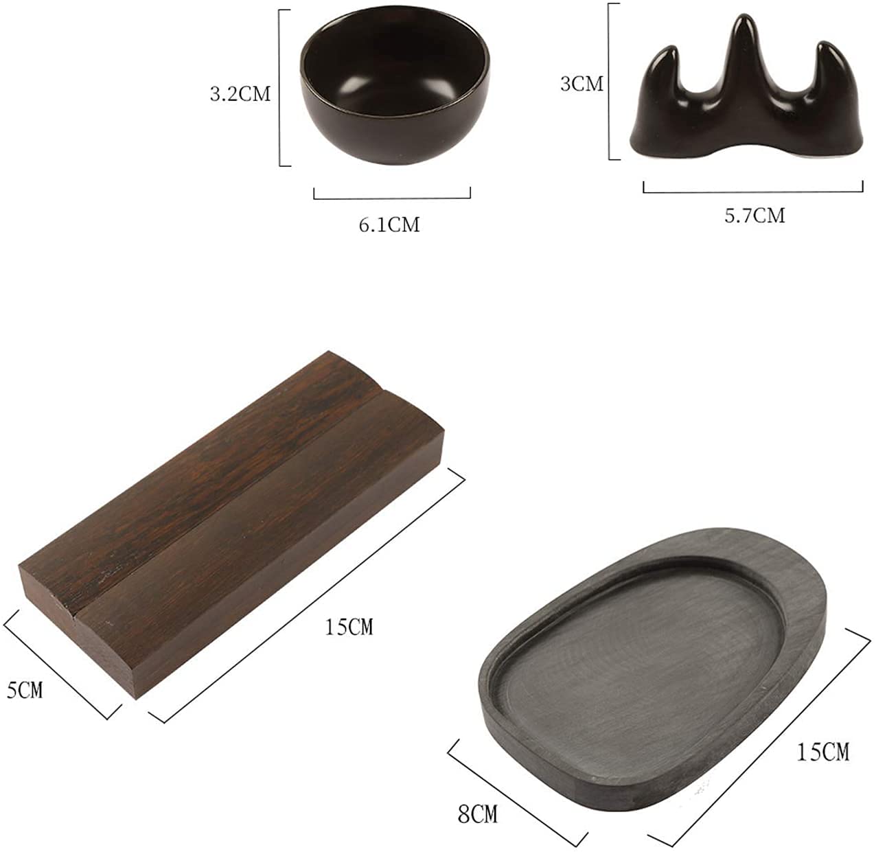Zestaw chińskich pędzli do pisania Zestaw pędzli do chińskiej kaligrafii Kanji Japońskie pędzle Sumi Zestaw chińskich pędzli /386(Black)
