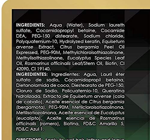Alazán Shampoo Of Horse For Human Use, With Bergamot, Biotin, And Keratin. Shampoo De Caballo Alazan Con Bergamota, Biotina Y Queratina. #TOP6
