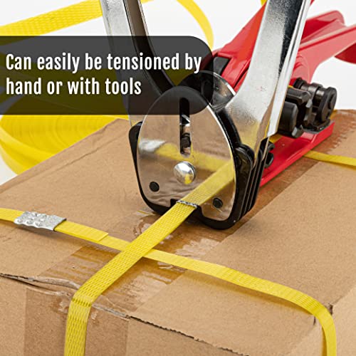Djsunpacking Banding Strapping Kit Pallet Packaging Strapping Tool Set With 1000' Length X 1/2 Inch Wide Pp Strapping Banding,100 Metal Seals thumb #6