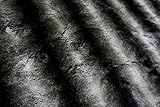 Tessuto di lusso in finta pelliccia, cincillà marrone argento, 1 m, 150 x 100 cm