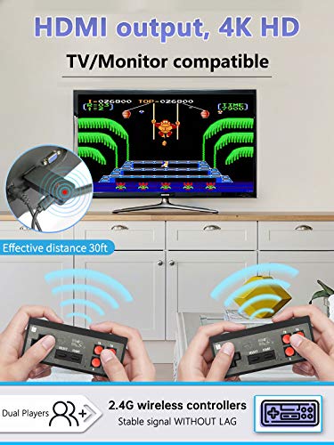 Fordim Retro Game Console,Hdmi Hd Output Nes Game Console,2 Classic Controllers, Plug And Play Video Game Console, Built In 638 Classic Games, With Tf Expansion, Ideal Gift For Kids And Adult #TOP1