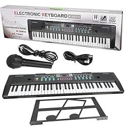 Orgue électronique Clavier éclairé électronique Percussion Effet sonore 8 Clavier électronique 61 touches pour débutants - Les Beatles, Paul McCartney, John Lennon, RIngo Starr, George Harrison
