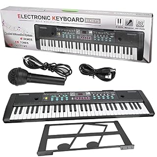 Orgue électronique Clavier éclairé électronique Percussion Effet sonore 8 Clavier électronique 61 touches pour débutants - Les Beatles, Paul McCartney, John Lennon, RIngo Starr, George Harrison