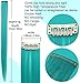 Rhyme 12 PCS Princess Party Highlight Blue Teal Hairpieces 21 inch Colored Hair Extension Clip in/on for Amercian Girls Wig Pieces for Kids (Blue Teal)