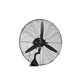 ★ El soporte de pared no utiliza espacio en el piso o escritorio, un verdadero ahorro de espacio, a diferencia de los ventiladores de pedestal, torre y caja, este ventilador duradero puede colgar en la pared, no usa espacio de piso o escritorio
