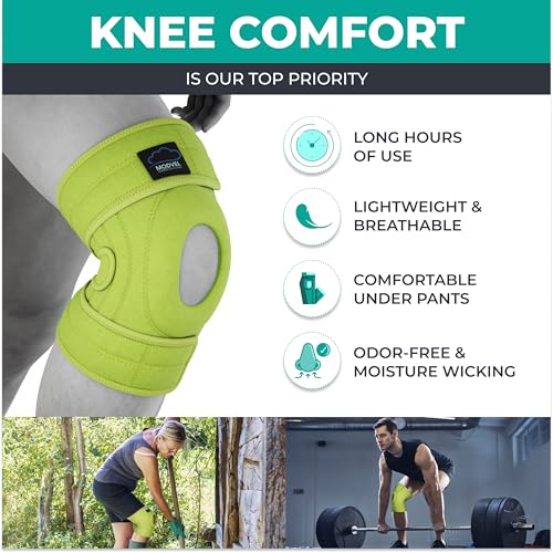 Image of Modvel ELITE Knee Brace for Men & Women - Patella Gel Pads & Side Stabilizers for ACL, Meniscus Tear, Arthritis & Injury Recovery - Maximum Support for Running, Sports & Joint Pain Relief