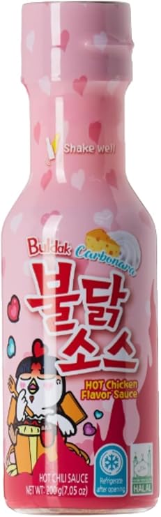 Carbonara Buldak Sauce 200g (Pack of 2) - Hot Chicken Flavour Noodles Sauce, Perfect for Cooking & Dipping