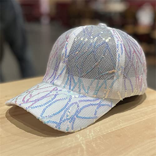 Casquette paillettes femme été et chapeau visière dentelle anti-UV pour jeune fille