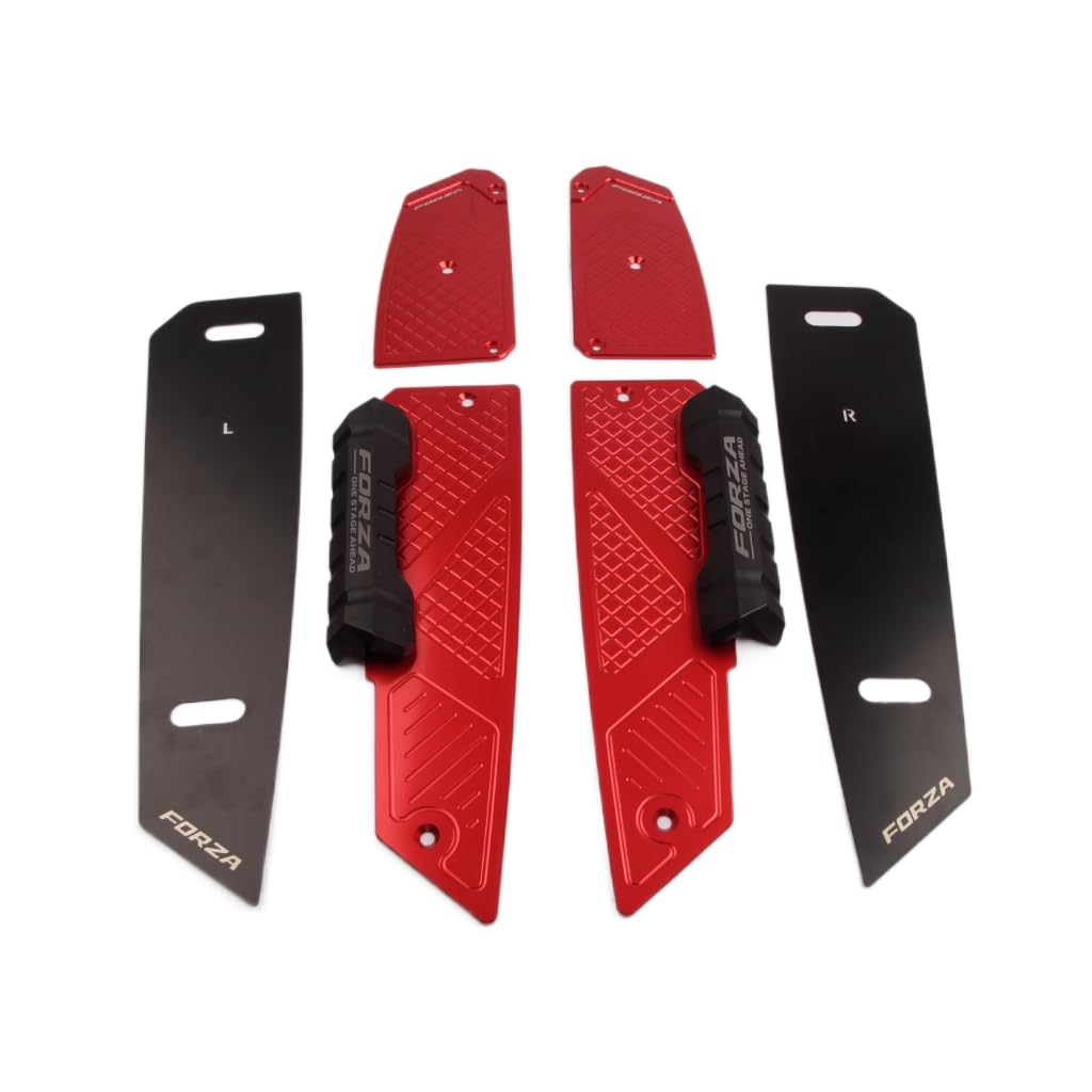 Fußrasten Pedale Motorrad Fußrasten Für FORZA 300 350 2018-2023 Motorrad Fußmatten Fußmatten Trittbrett Trittplatte Pegs Für Honda Zubehör Nicht-originale Bohrung Installation (Titan)