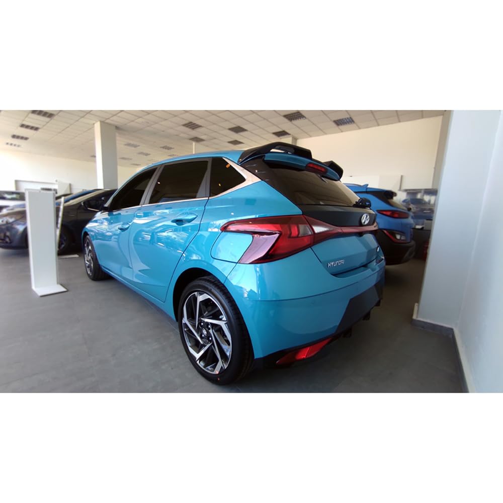 AUTO-STYLE Spoiler da tetto per Hyundai i20 III (BC3) 2020-, posteriore, non verniciato, autoadesivo, bordo in poliuretano ad alta qualità